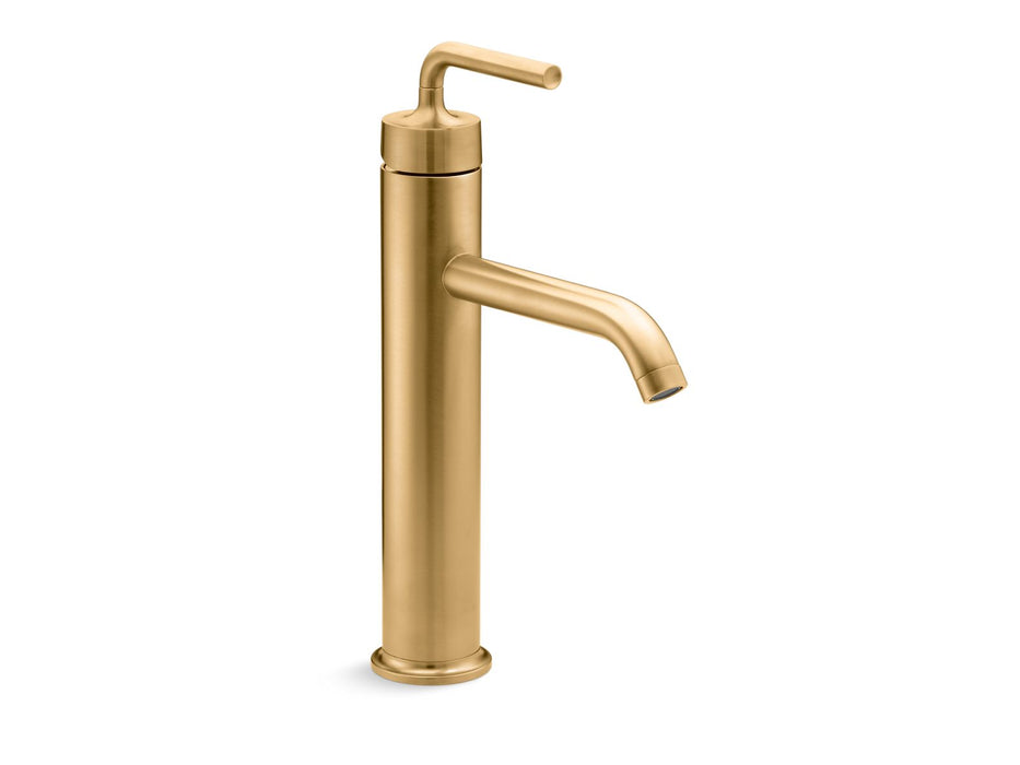 KOHLER K-14404-4A Purist Tall single-handle bathroom sink faucet with Lever handle, 1.2 gpm