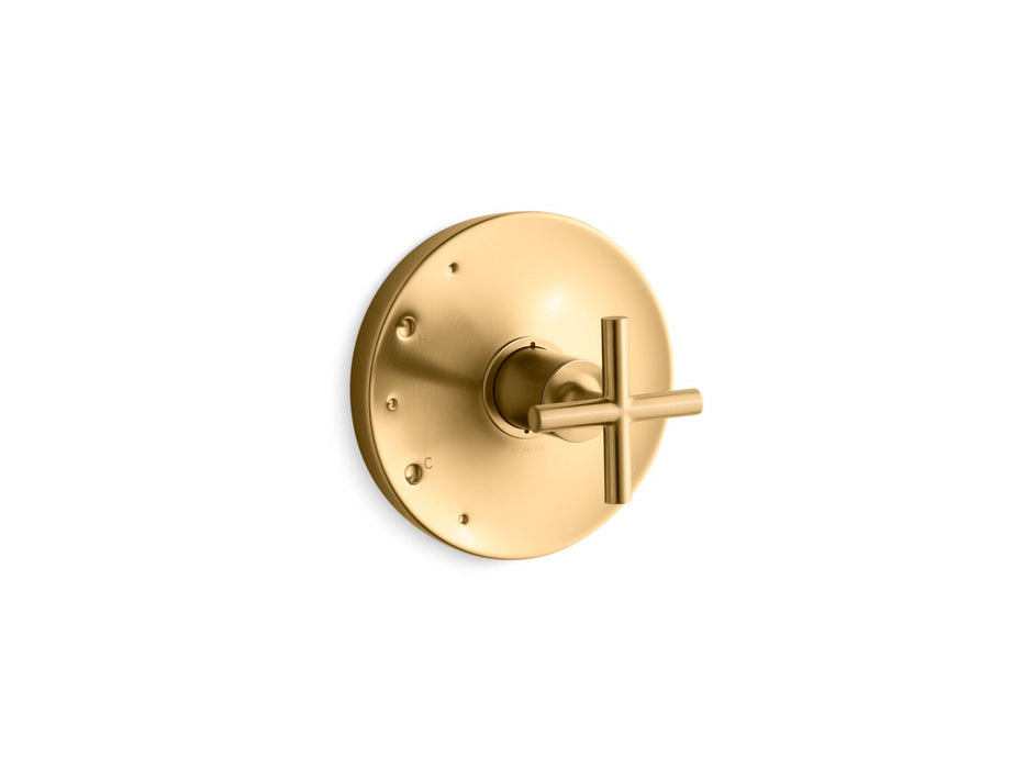 KOHLER K-TS14423-3 Purist Rite-Temp valve trim with cross handle