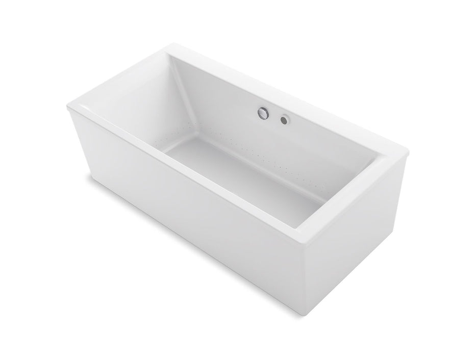 KOHLER K-24018-GH Stargaze 60" x 34" freestanding Heated BubbleMassage air bath with straight shroud