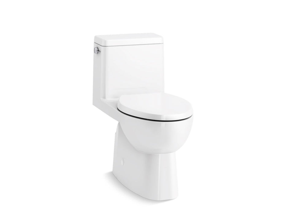 KOHLER K-78080 Reach One-piece compact elongated toilet with skirted trapway, 1.28 gpf