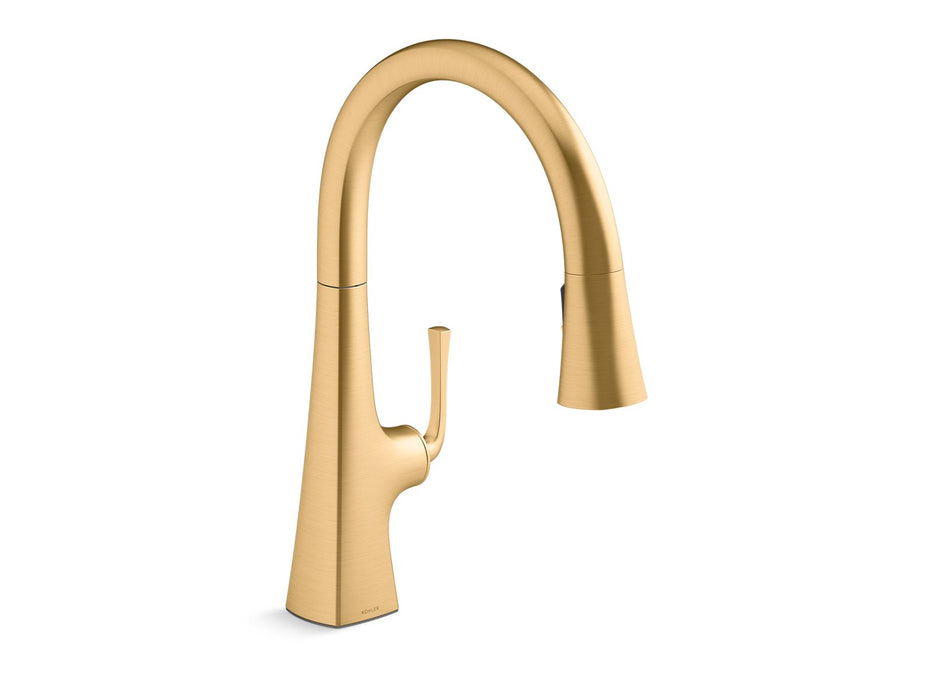 KOHLER K-22062 Graze Pull-down kitchen sink faucet with three-function sprayhead