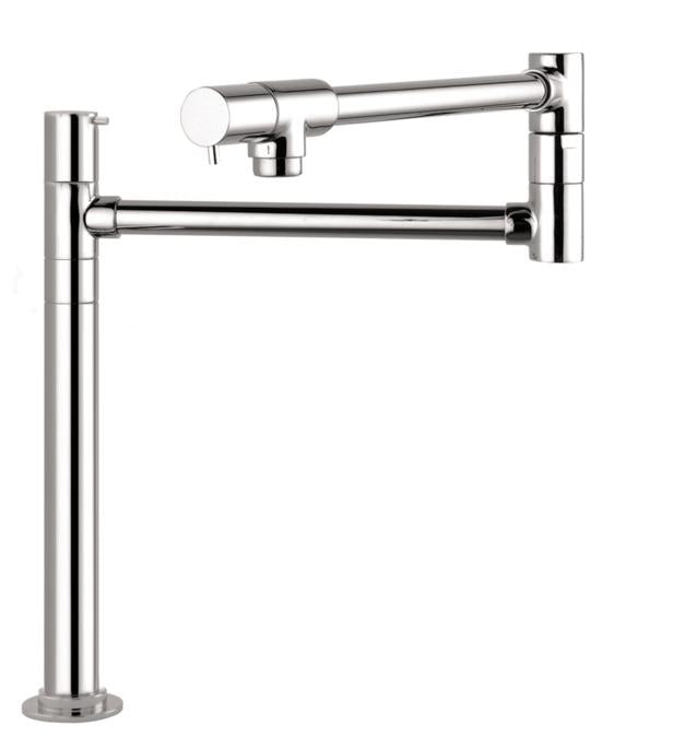 hansgrohe 04058000 Talis S Pot Filler Faucet Deck Mounted with Metal Lever Handles in Chrome