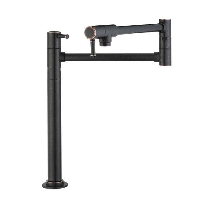 hansgrohe 04219920 Talis C Deck Mounted Double-Jointed Pot Filler in Rubbed Bronze