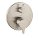 hansgrohe 04352820 S/E Thermostatic Valve Trim with Integrated Volume Control - Less Valve in Brushed Nickel