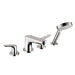 hansgrohe 04366000 Focus Widespread Roman Tub Filler Faucet with Hand Shower in Chrome
