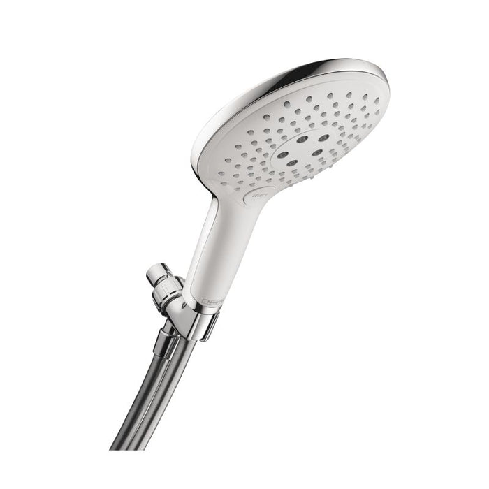 hansgrohe 04487400 Raindance Select S 2.5 GPM Multi-Function Handshower Package in Chrome/White