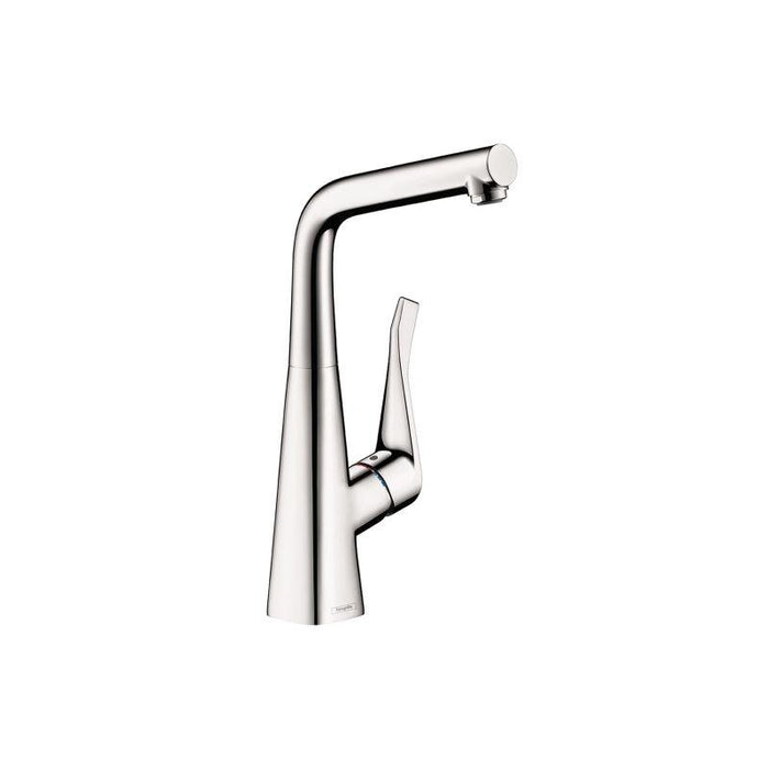 hansgrohe 04509000 Metris Bar Kitchen Faucet with Swivel Spout in Chrome