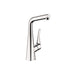 hansgrohe 04509000 Metris Bar Kitchen Faucet with Swivel Spout in Chrome