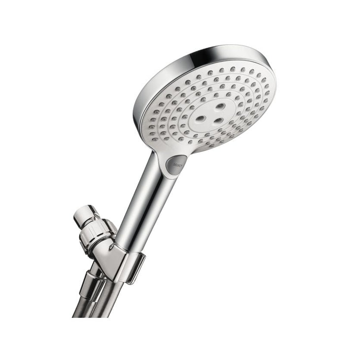 hansgrohe 04543400 Raindance Select S 2 GPM Multi-Function Handshower Package in Chrome/White