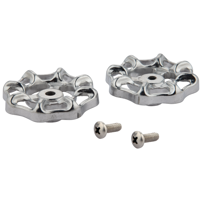 Commercial Instit Parts 060239A Wheel Handle and Screw Kit - Chrome