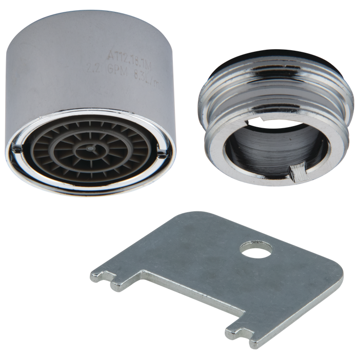 Commercial Instit Parts 060722A Moderator - Male - 2.2 GPM (77145) - Chrome