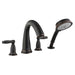 hansgrohe 06123920 Swing C 4-Hole Roman Tub Set Trim with Lever Handle in Rubbed Bronze