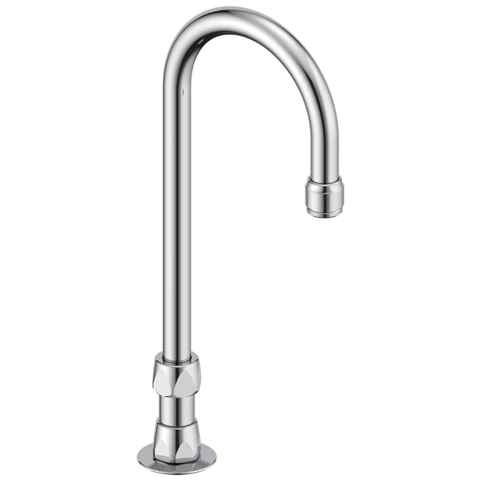 Commercial Instit Parts 063020A Deck Mount Gooseneck Assembly with 3/8" Shank - Chrome