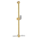hansgrohe 06890930 Unica E Wall bar With Soap Dish in Polished Brass