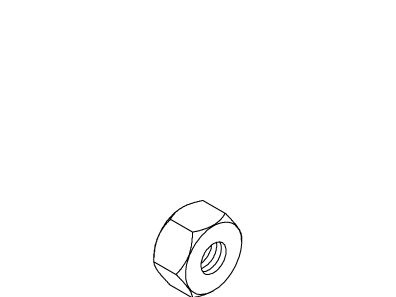 KOHLER K-1006835 Nut, Hex, .313 -24