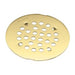 Moen 101663 4 - 1/4" Round Shower Drain Cover with Snap-in Installation in Polished Brass