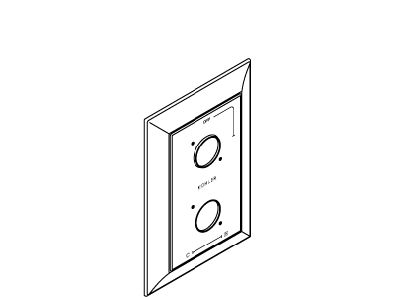 KOHLER K-1036329 Stacked Escutcheon