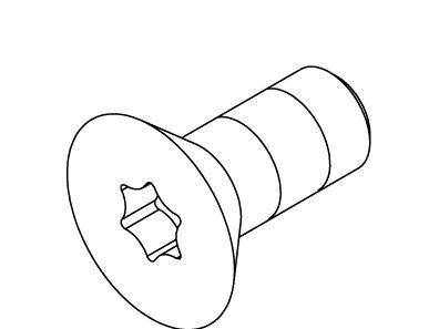 KOHLER K-1042633 Screw, 4-40X1/4, Flat Hd Torx