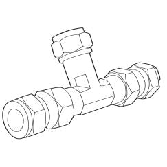 Moen 104425 Commercial Mixing Tee with Check Valves