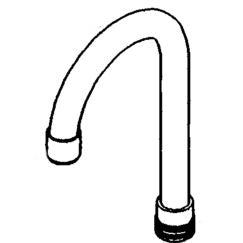 Moen 104432 5 - 3/4" Swivel Gooseneck Spout in Chrome