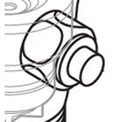 Moen 104524 Manual Override Button Flush Valve