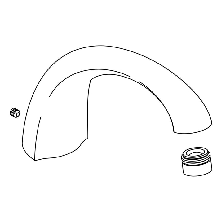 KOHLER K-1049546 Spout Assembly, D-M Bath W/Div