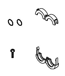 KOHLER K-1052085 OUTLET SADDLE CLAMP KIT