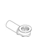 KOHLER K-1052380 Elbow & Tube Sa, Drain, 1.5"