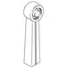 KOHLER K-1066100-A Handle, Bath Lever, Pure