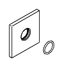 KOHLER K-1116472 Flange Assembly, Shower Arm