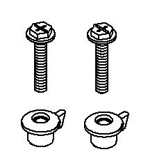 KOHLER K-1141144 Toilet Seat Hardware Kit
