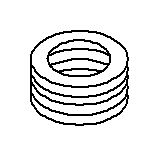 KOHLER K-1146812 Gasket, Drain Spiral, Brass Pipe