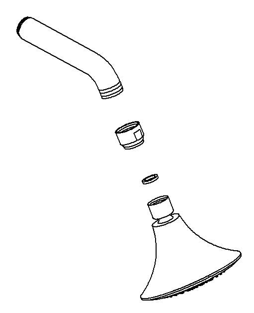 KOHLER K-1152954 Showerhead And Arm Kit, S.F.