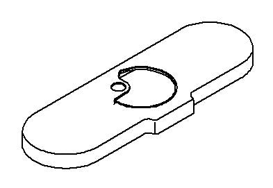 KOHLER K-1172130 Escutcheon, Lav