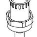 KOHLER K-1192026 Vacuum Breaker Assembly, 3/4"