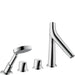 AXOR 12425001 track Organic 4-Hole Roman Tub Set Trim with 2.0 GPM Handshower
