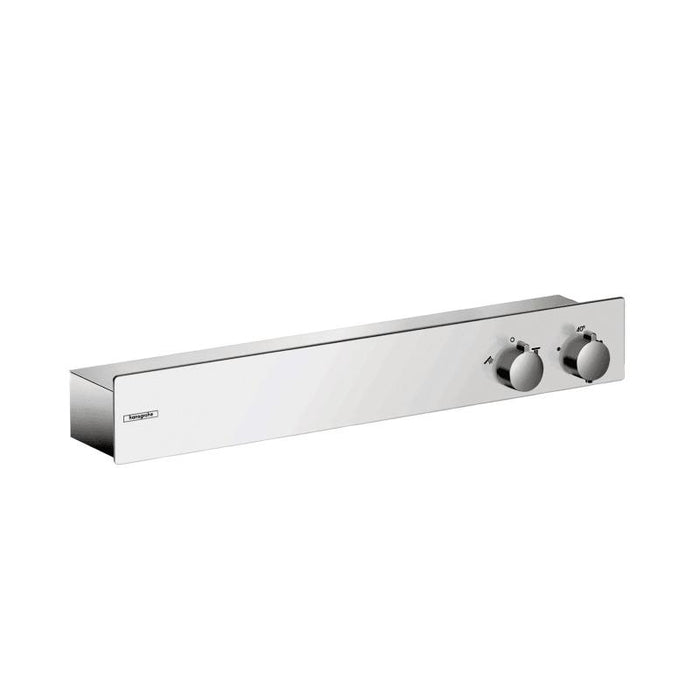 hansgrohe 13108401 Shower Tablet 600 2-Function Exposed Shower Thermostat Trim in White/Chrome