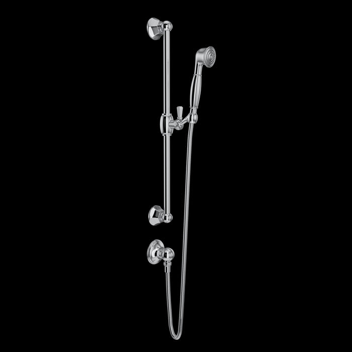 ROHL 1330 Handshower Set With 24" Slide Bar and Single Function Handshower