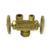 Wal-rich Corporation W4220604 1/4" OD x 3/8" OD x 5/8" OD Dual Shutoff Stop (Lead-Free)
