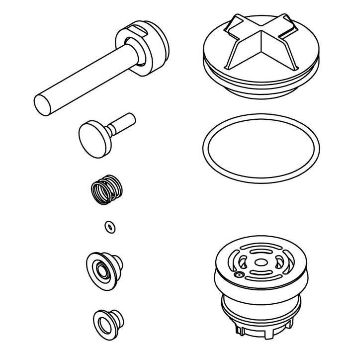 KOHLER K-1388745 Piston Service Kit, 1.6 Gpf Manual Tfv