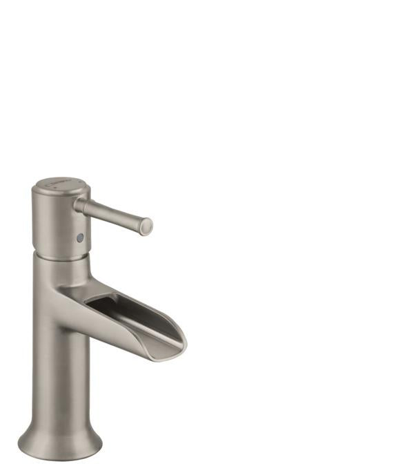 hansgrohe 14127821 Talis C Single Hole Faucet Open Channel in Brushed Nickel