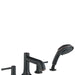 hansgrohe 14314921 Talis C Roman Tub Filler Faucet with Diverter Metal Lever Handles and 2.0 GPM Multi Function Hand Shower Less Valve in Rubbed Bronze