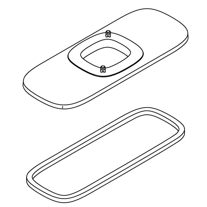 KOHLER K-1471122 Assembly, Three Hole Escutcheon