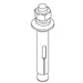 KOHLER K-1500634 Expansion Screw, Concrete Use