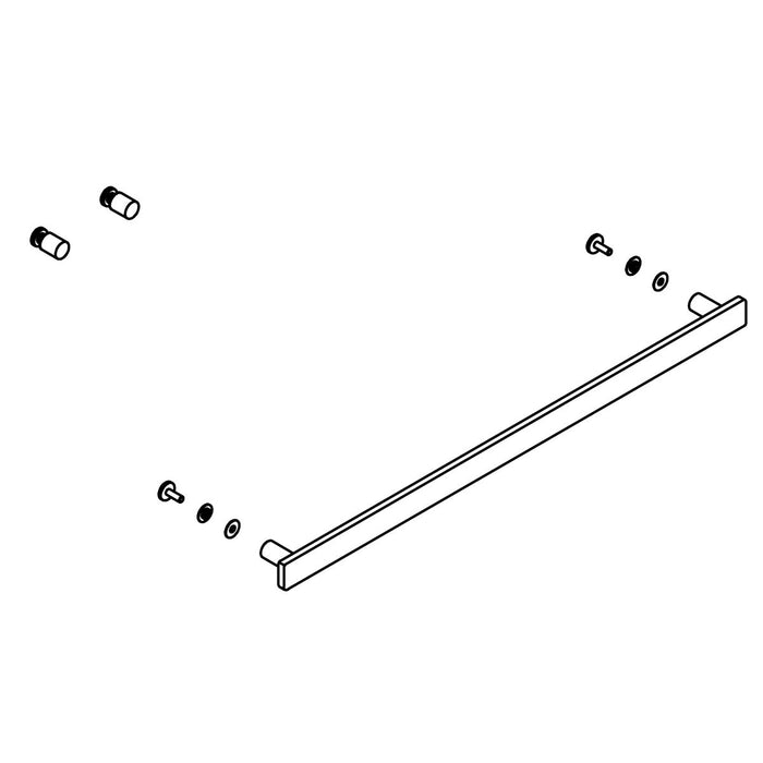 KOHLER K-1505006-01 Towel Bar & 2 Knob Kit
