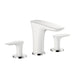 hansgrohe 15073401 Pura Vida 1.2 GPM Widespread Bathroom Faucet with Eco Right Quick Clean and Comfort Zone Technologies in Chrome/White