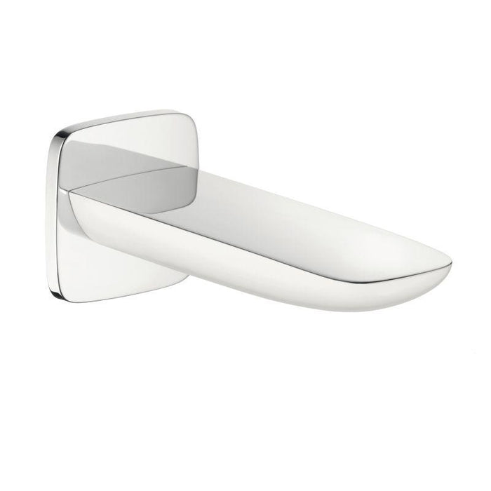 hansgrohe 15412401 Pura Vida Tub Spout Wall Mounted Non Diverter in Chrome/White