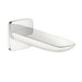 hansgrohe 15412401 Pura Vida Tub Spout Wall Mounted Non Diverter in Chrome/White