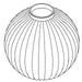KOHLER K-1549024 Glass Shade, Clear Ribbed