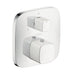 hansgrohe 15771401 Pura Vida Thermostatic Valve Trim with Integrated Diverter and Volume Controls - Less Valve in Chrome/White